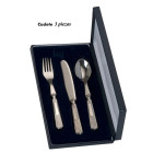 Cubiertos de plata cuchara tenedor y cuchillo LU6127