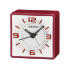 Reloj Seiko despertador qhe091r cuadrado rojo
