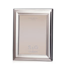 Portafotos marco de plata 925 13x18 cm liso con forma almendra