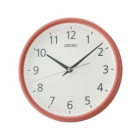 Reloj Seiko pared qxa804e redondo naranja blanco