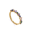 Viceroy anillo 13097a013-39 plata dorada multicolor mujer