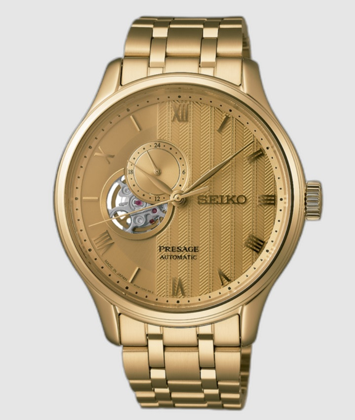 Reloj Seiko SSA468J1 Presage Jardin Japones dorado hombre