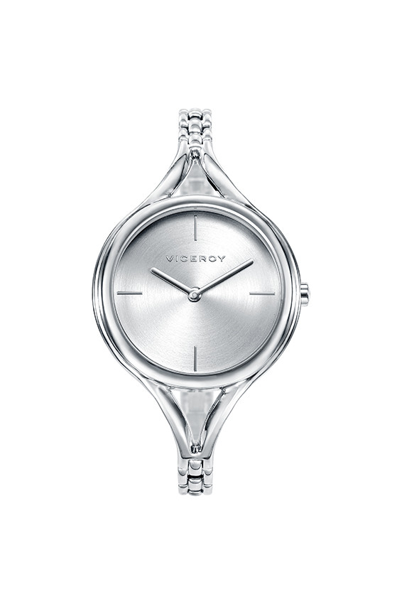 Reloj Pulsera De Plata Reloj De Mujer Uno De 50 De Metal Bañado En