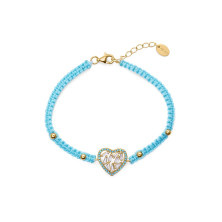 Pulsera Viceroy 13235P100-33 plata dorada corazon mujer