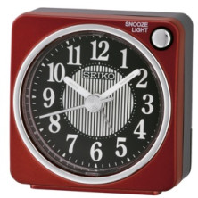 Reloj Seiko despertador QHE185R rojo cuadrado