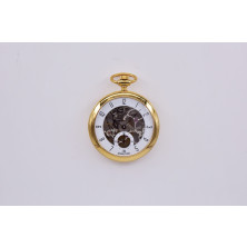 Reloj de bolsillo Minister 9122 dorado numeros arabigos small second