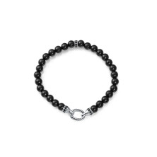 Viceroy pulsera 13256P000-45 plata piedras naturales negras