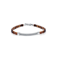 Viceroy pulsera 13257P000-44 plata piedras naturales marron