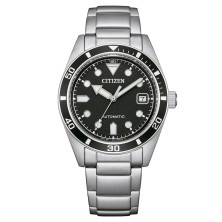 Reloj Citizen NJ0221-50E unisex esfera negra automático