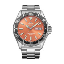 Orient Kamasu RA-AA0826Y39B naranja cristal zafiro