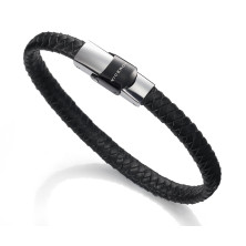 Viceroy fashion pulsera acero cuero 6097p09010 hombre