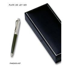 Bolígrafo de plata de ley con estuche p440nk