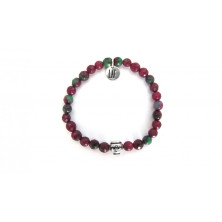 Pulsera joyas playmobil click piedras verdes rojas