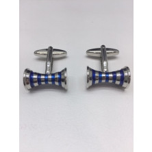 Gemelos esmalte azul