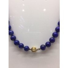 Collar lapislazuli con cierre de oro