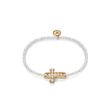 Viceroy pulsera cruz 61042p000-60 joyas plata perlas niña
