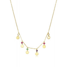 Collar Viceroy 13006c100-59 colgante discos circonitas mujer
