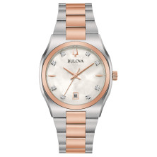 Reloj Bulova 98p199 acero bicolor diamantes para mujer