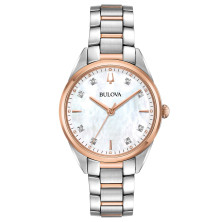 Reloj Bulova 98p183 acero bicolor diamantes mujer