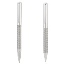 Bolígrafo y roler fibra de carbono metalizado H6021