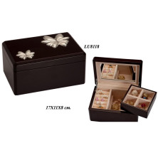 Caja joyero relojero madera y metal bilaminada LU8118