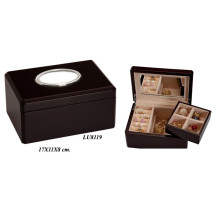 Caja joyero relojero madera y metal bilaminada LU8119