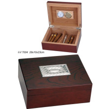 Caja para puros en madera higrómetro LU7004
