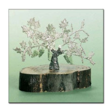 Viña árbol plateado decoración