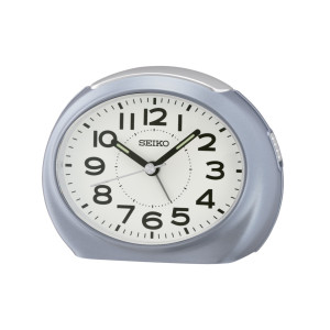 Reloj Seiko despertador qhe193l azul claro