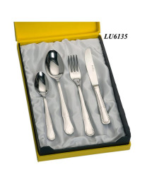 Set cubiertos cuchara cuchillo tenedor cucharilla café acero LU6135