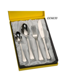 Set cubiertos cuchara cuchillo tenedor cucharilla café acero LU6133