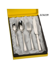 Set cubiertos cuchara cuchillo tenedor cucharilla café acero LU6139