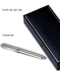 Bolígrafo de plata de ley con estuche p130nk