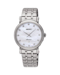 Reloj Seiko sxb433p1 Premier extraplano diamantes mujer