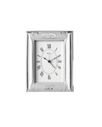 Reloj bilaminado en plata 25 aniversario sobremesa 9x13 cm 