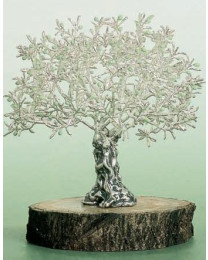 Olivo árbol plateado decoración