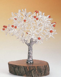 Naranjo árbol plateado decoración