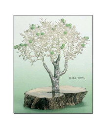 Manzano árbol plateado decoración 18x21