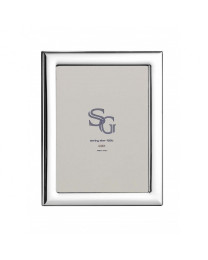 Portafotos marco de plata liso con forma 15X20 cm