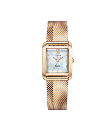 ew5593-64d Citizen mujer reloj cuadrado dorado
