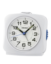Seiko reloj despertador blanco qhe194w
