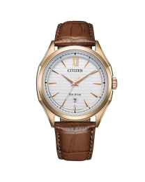 Citizen aw1753-10a reloj dorado piel hombre