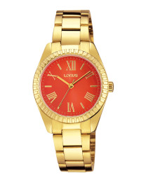 Reloj Lorus RG232KX9 dorado naranja mujer