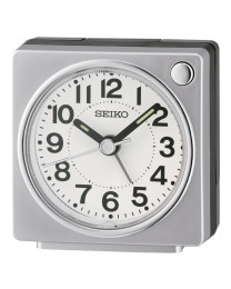 Reloj Seiko despertador QHE196S cuadrado gris