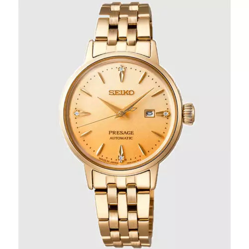 Reloj Seiko SRE018J1 Presage mujer Cocktail Eggnog dorado