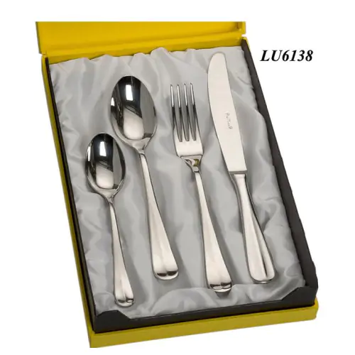 Set cubiertos cuchara cuchillo tenedor cucharilla café acero LU6138