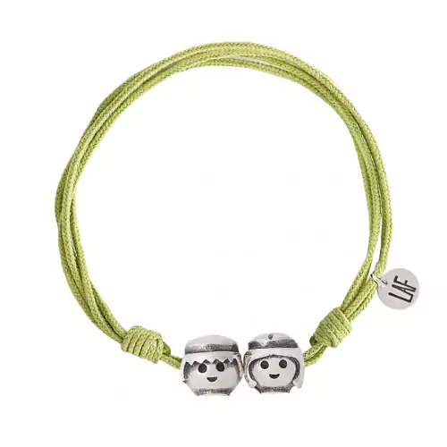 Pulsera joya Playmobil en pistacho click 1019b0027 él y ella