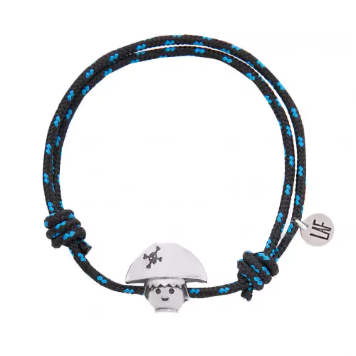 Pulsera joya Playmobil en negro cilck 1009b0021 barbanegra