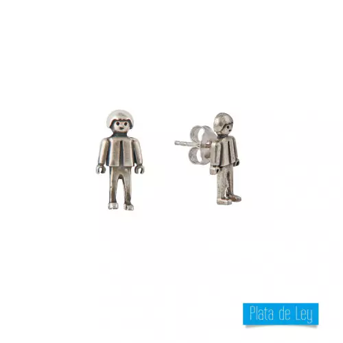 Pendientes plata Playmobil 1007e1000 niño