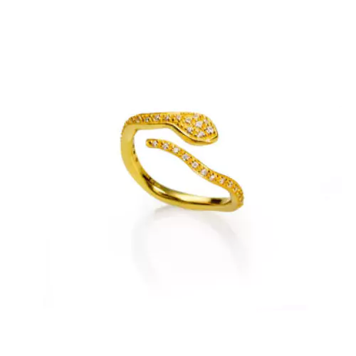 Viceroy anillo 4041a012-36 joyas plata serpiente mujer